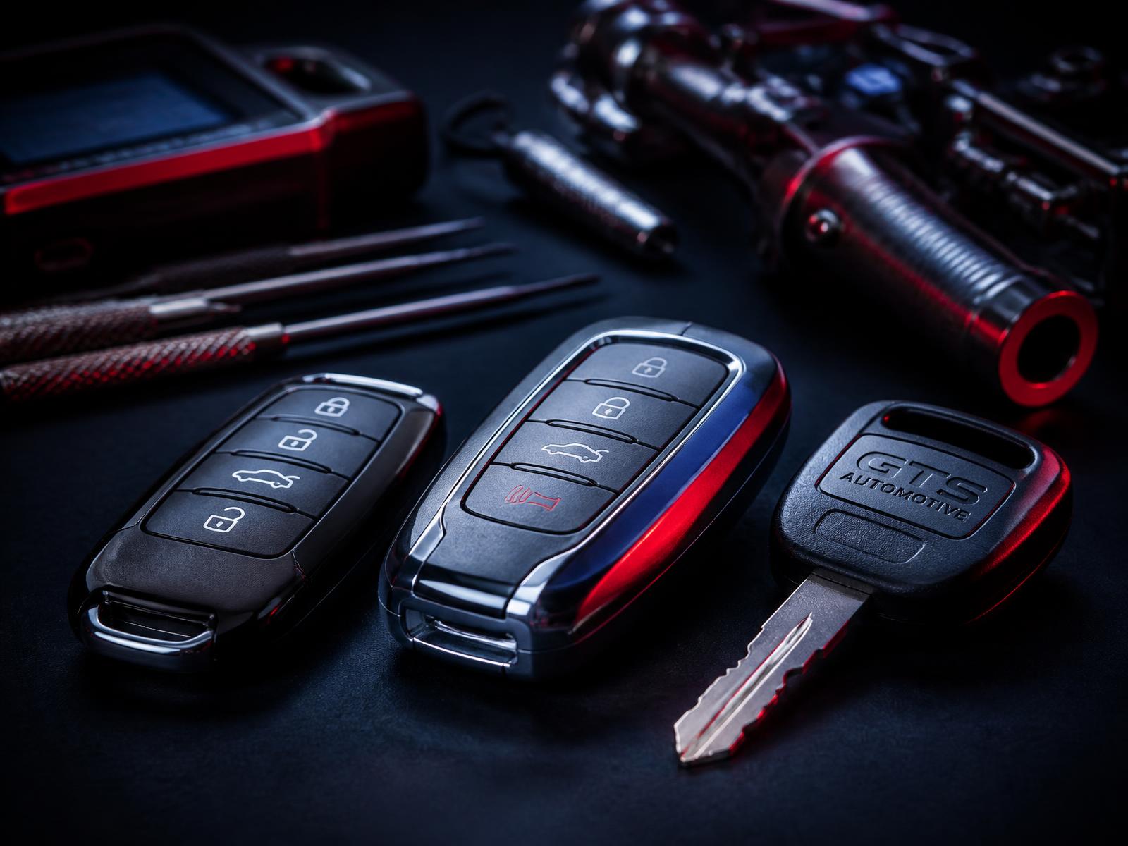 Chaves codificadas automotivas e ferramentas de chaveiro